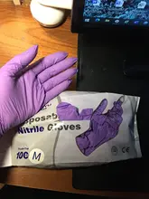Guantes de nitrilo 100 unids/pack Xingyu púrpura comida grado impermeable alergia libre desechable seguridad guantes de nitrilo