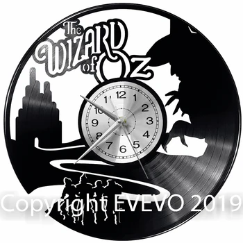 

Wizard of Oz Wall Clock Vinyl Vinyl Record Retro Clock Handmade Vintage Gift Style Room Home Decorations Great Gift