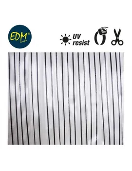 

Tape curtain transparent-black 90x210cm 32 strips edm