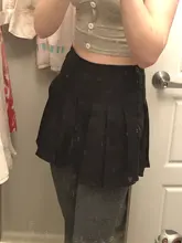 Falda plisada de cintura alta para mujer, minifaldas sexys de estilo Harajuku, gótico, Punk, Hip Hop, con lazo y cordones