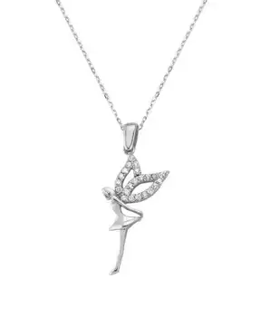 

KUTAYDAN 925 Sterling Silver Angel Lady Necklace
