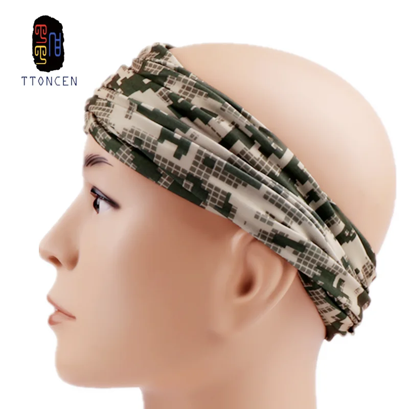 Tttoncen камуфляжная повязка на голову велосипедная трубчатая бандана Durag маска для