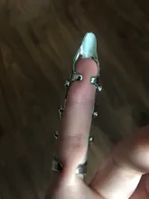 Imixlot-anillo Punk Rock Scroll Joint Armor Knuckle, anillo de Metal completo con garra, conjunto de anillos para Halloween, novedad de 2021