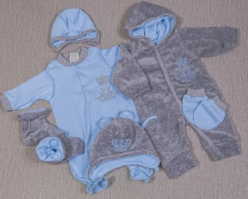 

Комплект 6-ти предметный для новорожденного Одежда для новорожденных