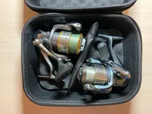 Bolsa de pesca para carrete giratorio, Funda de cuero, bolsa de carretes de pesca a prueba de golpes, impermeable, caja de almacenamiento para aparejos de pesca PJ199