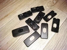 5 unids/lote en/OFF interruptor Inline negro en línea lámpara de mesa lámpara de escritorio luz Cable de interruptor de Cable de 110-250V