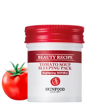 

Night mask Skinfood beauty recipe tomato soup sleeping pack