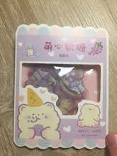 VanYi-adhesivo de papelería Kawaii, pegatinas coreanas de escritorio, dibujos animados, pegatina decorativa para uso diario, 45 Uds./PVC