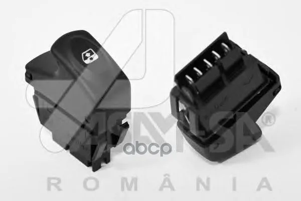 Кнопка Стеклоподъемника Задн Renault: Logan 04-, Sandero 04-, Duster 12- ASAM-SA арт. 30989