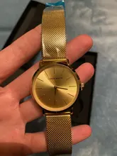 ¡Envío directo! Reloj de pulsera de lujo de calidad A + + + + para mujer, con movimiento de cuarzo japonés, cronógrafo de pulsera, resistente al agua, de oro rosa, femenino