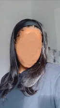 Peluca con diadema recta para mujer Peluca de cabello humano, 180% de densidad, cabello liso malasio, peluca completa hecha a máquina para mujeres negras