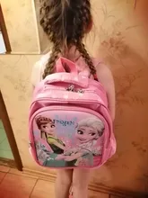 Mochila escolar de dibujos animados de Disney para niñas, bonita mochila para guardería, elsa, Anna