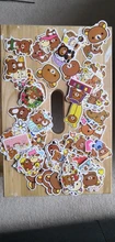 10/50/100 unids/set Kawaii Rilakkuma oso pegatinas con dibujos animados para guitarra DIY juguete bicicleta portátil monopatín equipaje Decoración
