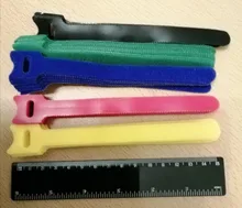 Ties Cable-Tie-Wire Loop-Wrap Colored-Plastics Nylon T-Type Reusable Zip-Bundle 50pcs