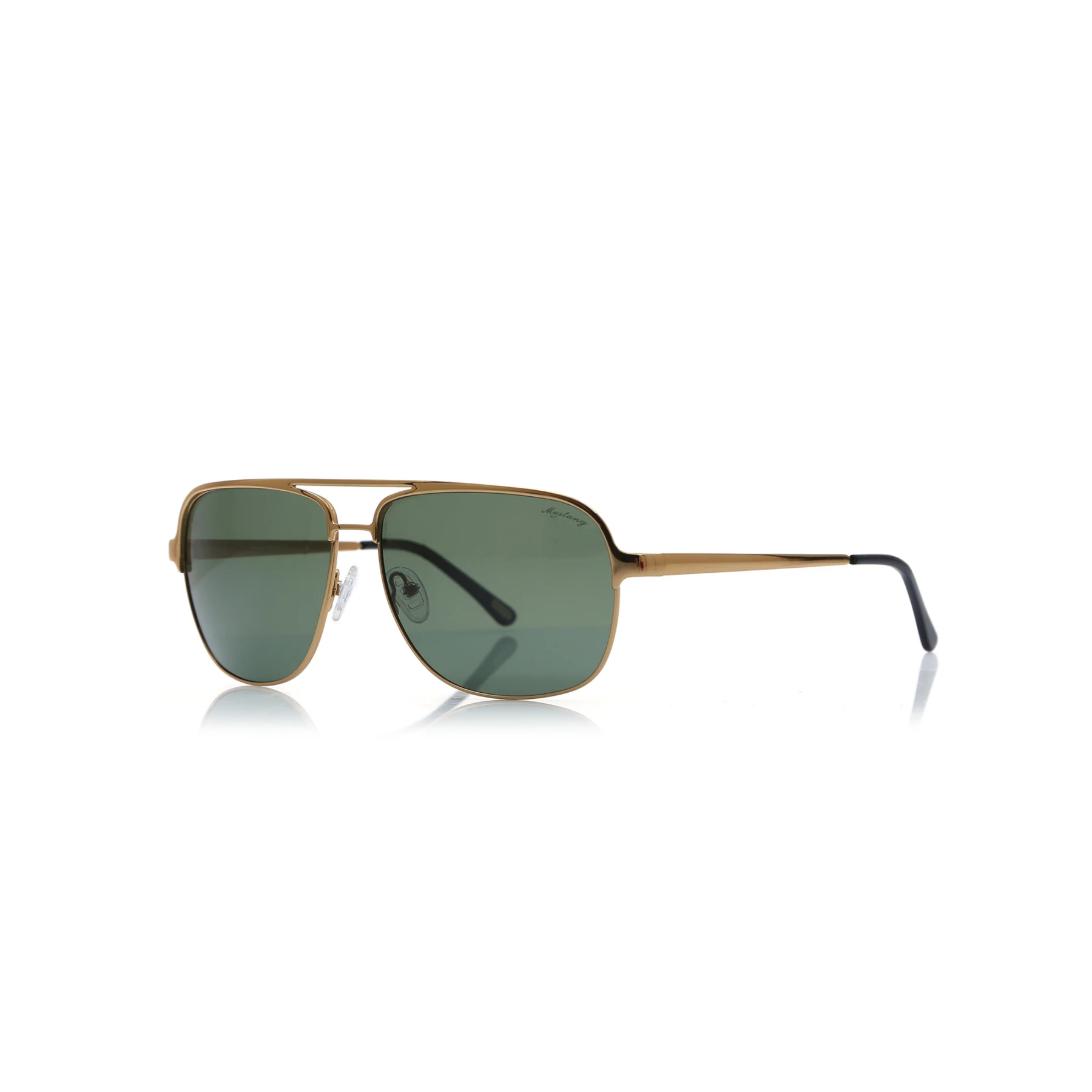 

Men's sunglasses mu 1725 03 metal gold organic rectangle rectangular 61-13-145 mustang