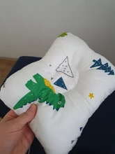 [Simfamily]-almohada para recién nacido, soporte para el sueño, dibujos animados cóncavos, cojín moldeador impreso, previene la cabeza plana