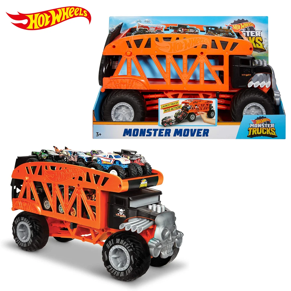 Hot Wheels Monster Trucks Monster Mover Rhino Hauler, Gift for