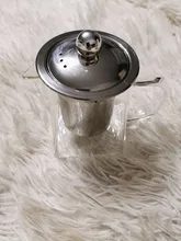Glass Teapot Tea-Kettle INFUSER-FILTER Puer Flower Oolong Kung-Fu Heat-Resistant Stainless-Steel