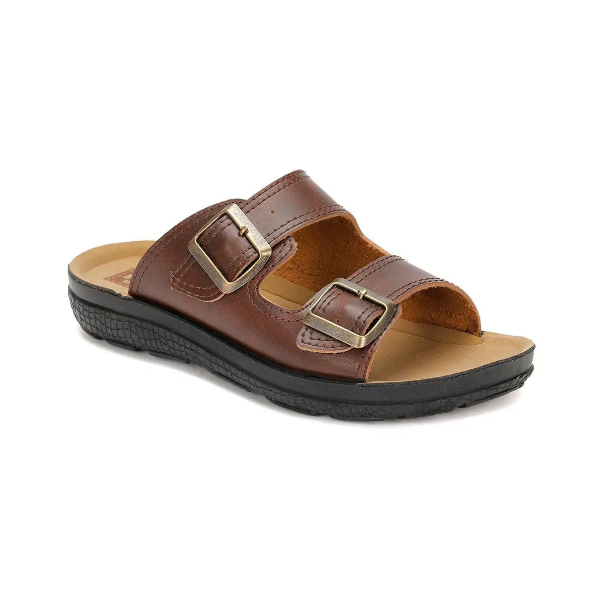 

FLO BESS M 1602 Brown Mens Slippers Flexall
