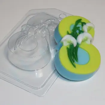 

March 8 snowdrops diagonally plastic mold