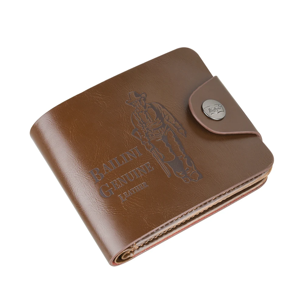 Mens Classic Wallet Leather PU Bifold Short Wallets Vintage Male Purse Multifunctional CreditID Cards Wallet