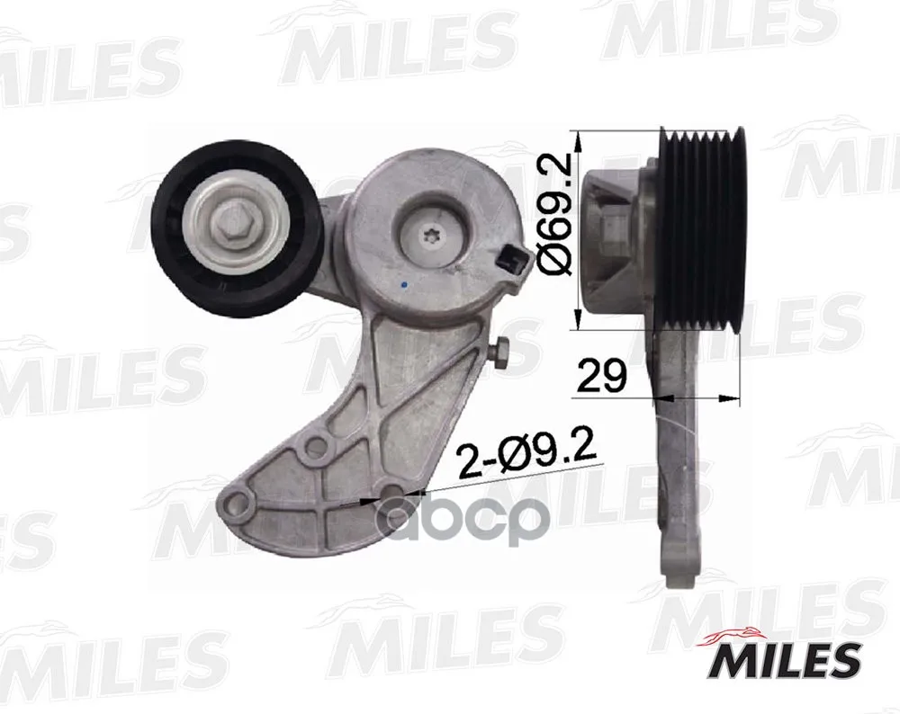 Натяжитель Ремня Приводного Vw Touareg 3.2 Miles Ag00035 Miles арт. AG00035