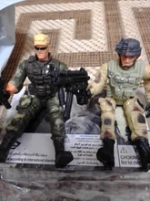 Figuras de acción de soldados del ejército para niños, juguete con arma militar, 6 unids/set, envío directo