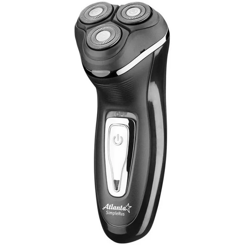Бритва электрическая ATLANTA ATH-6600 черн (Триммер, плавающие головки, индикация заряда)