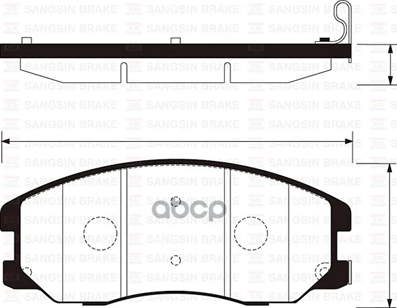 Колодки Тормозные Chevrolet Captiva/Opel Antara 2.0d/2.4/3.2 07- Передние Sangsin Brake Sp1204 Sangsin brake арт. SP1204