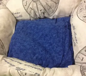 

Bed dog and cat bed 60X50CM quilted blue watches