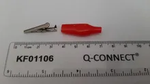 20 Pcs 28MM Black Red Soft Plastic Coated Testing Probe Mini Alligator Test Clips