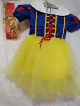 Children Girl Snow White Dress Princess Costume Kids Baby Birthday Halloween Party Fancy