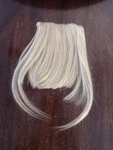 AliLeader Limpio frente falso pinza con flecos en flequillo postizo con de pelo sintético de alta temperatura