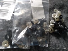 Ojos de Nariz de seguridad para muñeca, 10 unidades/bolsa, ovalados, elipse, oblonas, oso, peluches, Animal a presión con arandelas de enchufe