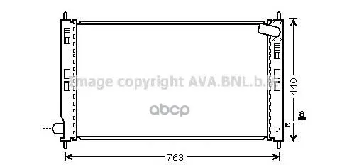 Радиатор Mitsubishi Lancer 1.5-2.0 08- Ava Mta2207 Ava арт. MTA2207