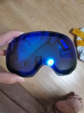 COPOZZ lentes magnéticos para gafas de esquí GOG-2181 lente Anti-niebla UV400 esférica de esquí de nieve gafas Snowboard gafas (solo lentes)