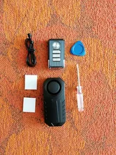 Alarma de bicicleta con Control remoto, Sensor de seguridad para bicicleta eléctrica, resistente al agua, 113dB, recordatorio de Antipérdida, alarma de vibración