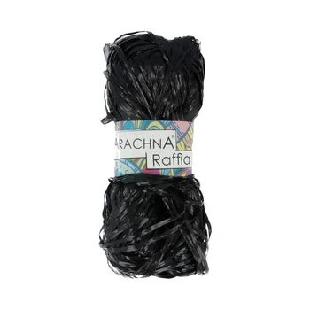 

Yarn "arachna" "raffia" 100% polypropylene 50g 200 m ± 12 m No. 02 Black