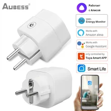 

16A / 20A Tuya Smart Socket 3500W/ 4400W Power Monitor Plug Voice Via Alexa Google Home Yandex Alice 90 Days Free Replacement