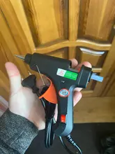 Pistola de pegamento de fusión en caliente, Mini pistolas eléctricas de 20W con pegamento de 7mm x 100mm, herramienta de temperatura térmica de calor, bricolaje, para el hogar