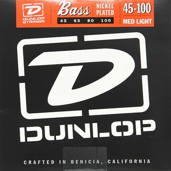 

Dbn45100 bass guitar string kit, Nickel Plated, medium light, 45-100, Dunlop