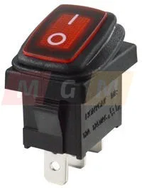 

Switch key square 250V 6A (3C) on-off illuminated moisture proof