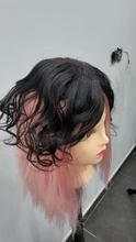 Halo Lady-Clip de belleza para mujer, cabello humano con explosión de flequillo, pieza central, pelo lacio brasileño no Remy para la pérdida de cabello