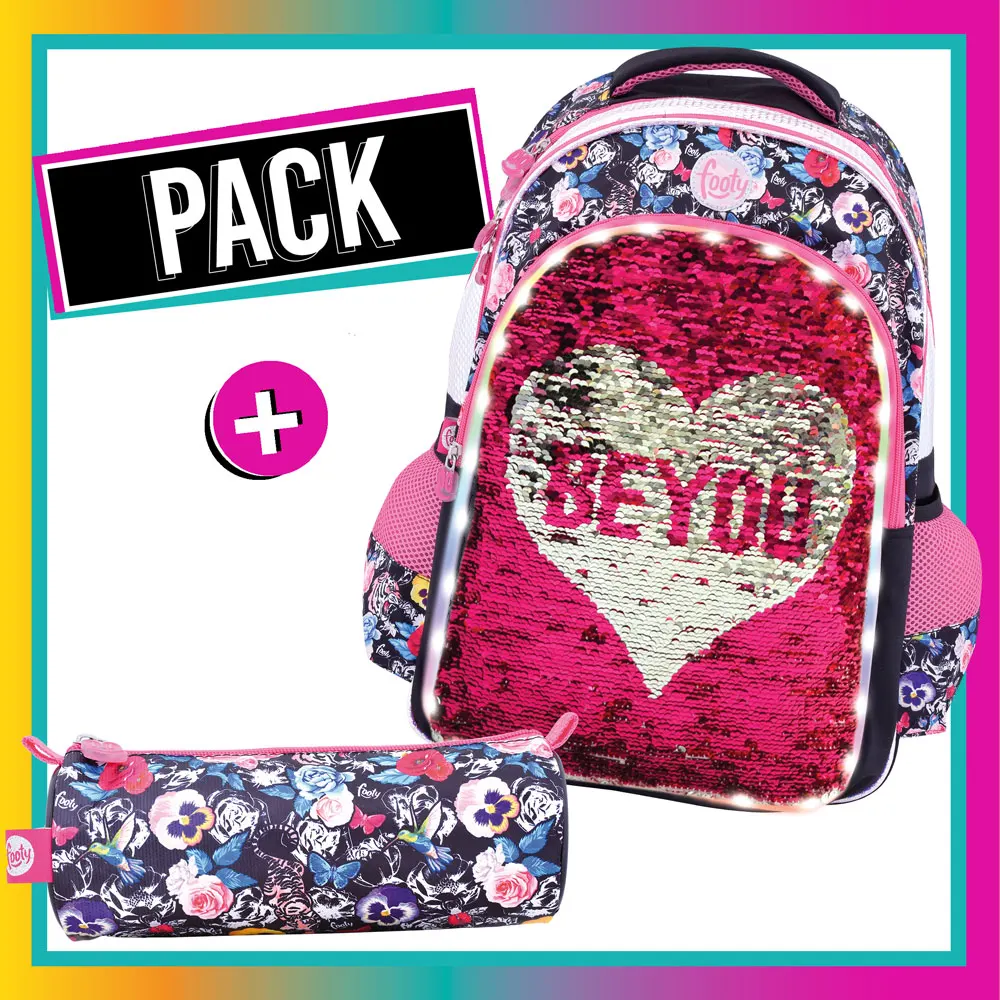 ^Cheap Большой рюкзак с подсветкой и обратимые Блестки + чехол Be You Black ^Cheap Большой рюкзак с подсветкой и обратимые Блестки + чехол Be You Black
