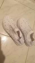 Zapatos de tobillo para mujer, mocasines planos, zapatillas brillantes de moda de cristal, zapatillas informales para mujer, Zapatos informales transpirables #45