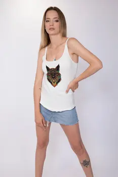 

Angemiel Wear Motif Fox Cotton White Women 'S Shoulder Blouse Undershirt