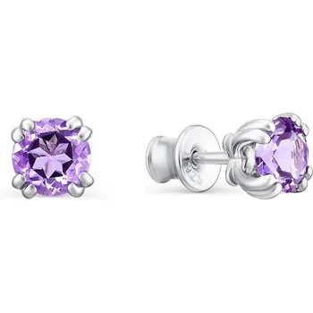 

Alcor earrings with 2 amethyst from silver