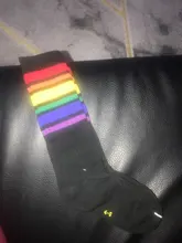 INPEPNOW-Calcetines hasta la rodilla para niñas y niños pequeños, calcetín a rayas de arcoíris, para la escuela, WZ-CZX6, 2020