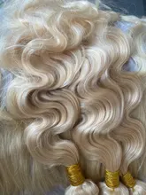 613 mechones con Frontal Rubio 3 mechones con 13X4 cierre brasileño 613 Remy recto mechones de cabello humano postizo mechones con Frontal