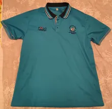 Camiseta de fibra sintética para hombre, polo de manga corta con solapa, informal y ejecutivo, con logotipo bordado, código 8832, novedad de verano